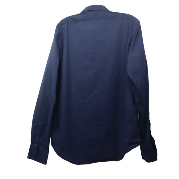 Zara Men's Superslim Fit Dark Navy Shirt Man, XXL 46" - Picture 2 of 8